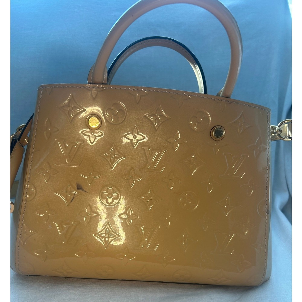 Louis Vuitton Montaigne BB Monogram Vernis CA1165 Dune Nude #475 - Picture 3 of 16